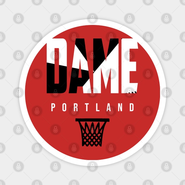 Dame Portland Basketball Magnet by funandgames